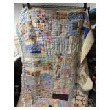 84' by 72' vintage handmade quilt