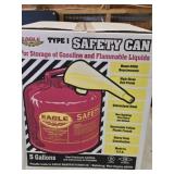 Brand New Eagle 5 Gallon Safety Can In Box