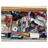 Huge drawer of pens , pencils , lighters & more