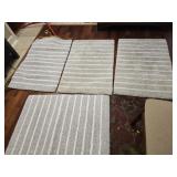 Lot of 4 bath rugs