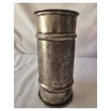 Silver plated candle holder marked 370 on the