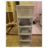 5 drawer plastic organizer