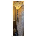 Floor tiffany style lamp shade is not glass