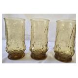 Rainflower tumblers amber color