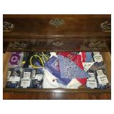 Estate of Misc Gym Items Hand Grips Bandanas Etc