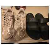 Nike 7.5 and Aldo slides size 7