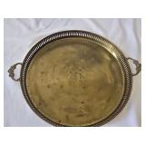 Brass colored platter