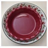 Ceramic serving platter & pie dish