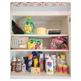 Cabinet Lot of Cleaners Miracle Gro Stain Etc