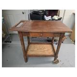 Wood cart as is