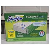 Box of Swiffer sweeper wet
