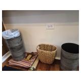 Estate lot of trash cans placemats & more