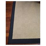Brown & cream area rug