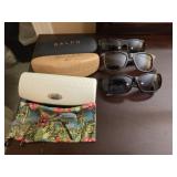 Estate lot of sunglasses and empty cases