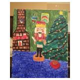 Oil on canvas painting of a nutcracker