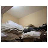 Estate lot of pillows and blankets