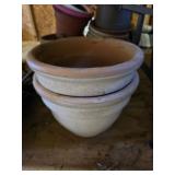 Pair of ceramic planters