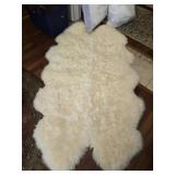 Lamb skin rug