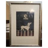 Signed and dated 'Fools VI' Russian print 1988