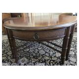 Round coffee table with 2 drawers