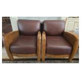 Pair of 2 Alexandre international corp pub chairs