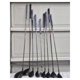 9 Callaway golf clubs