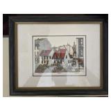 Signed print of Old Quebec City
