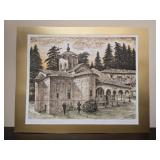 Signed print of Gracanica Monastery