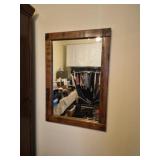 Wooden framed mirror
