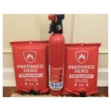 Fire Extinguisher & 2 Fire Blankets