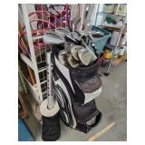 Callaway golf bag with clubs