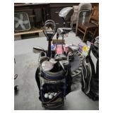Wilson staff golf bag with clubs