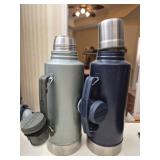 2 Stanley thermos