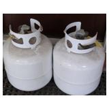 Lot of 2 Heavy Gas Containers