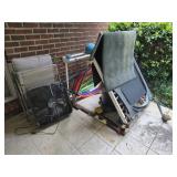 Estate Lot of Hula Hoops Outdoor Chair Fan Etc