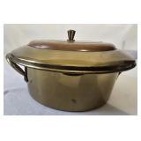 Mid Century Modern brass tone dish