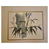 Japanese sumi e ink painting