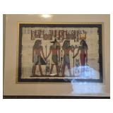 Hand painted Egyptian papyrus