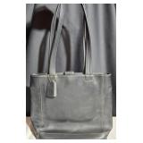 Vintage Black Leather Coach Brand Purse