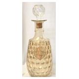 Vtg 1960s Old Forester Amber Honeycomb Decanter