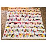 Handmade Grandmas Flower Garden Quilt
