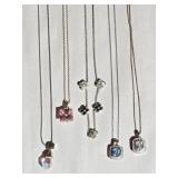 5 Sterling Silver Necklaces & Pendants 19.02 grams