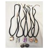 Lot of sterling silver pendants & earrings
