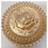 Jeannette Marigold Carnival Glass candy dish