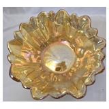 Indiana Glass Sunflower carnival glass bowl