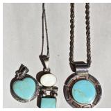Lot of Sterling Silver & Turquoise Jewelry 53 g