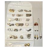 Estate Lot of Beautiful Costume Jewelry & Hanger