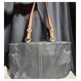 Black Leather Genuine Coach Brand Purse