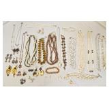 Lot of Misc Pearl Beaded Etc Costume Jewelry