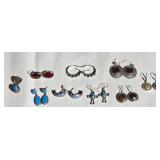 8 Pair of Sterling Earrings & 1 Sterling Pendant